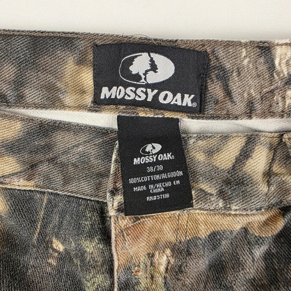 Mossy Oak Men's 38x30 Camo Hunting Pants Outdoor Casual Cotton Blend